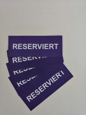 Beschriftungs- Zubehör Label Reserviert